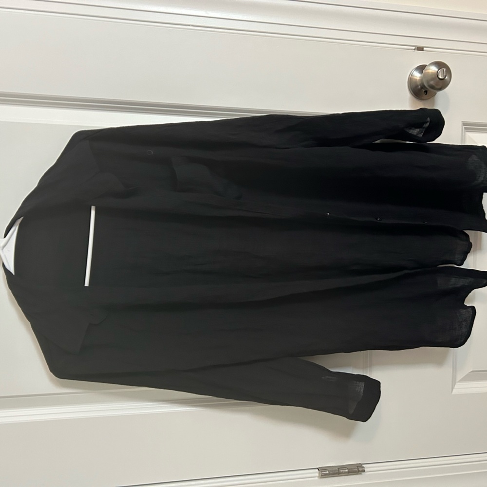 Black swim coverup